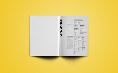 Graphis Editorial Layout design layoutdesign print publication design typography