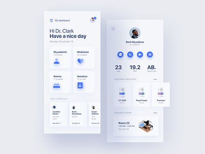 Medical Assistant App Exploration app design inspiration interaction landing page minimalist ui ui ux ui ux uidesign ux ux ui web web design website