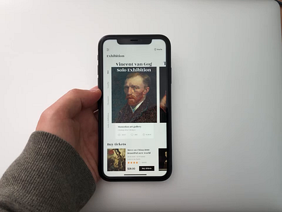 Art Museum Application Animation app design dynamic effect logo ui ux