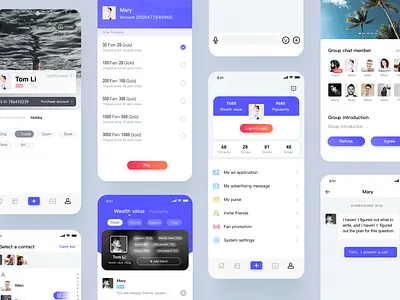 Bitcoin Social Platform APP design ui 图标 插图