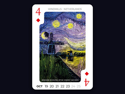 Deck of Wonder Series - #24 art design digital graphic illustration van gogh