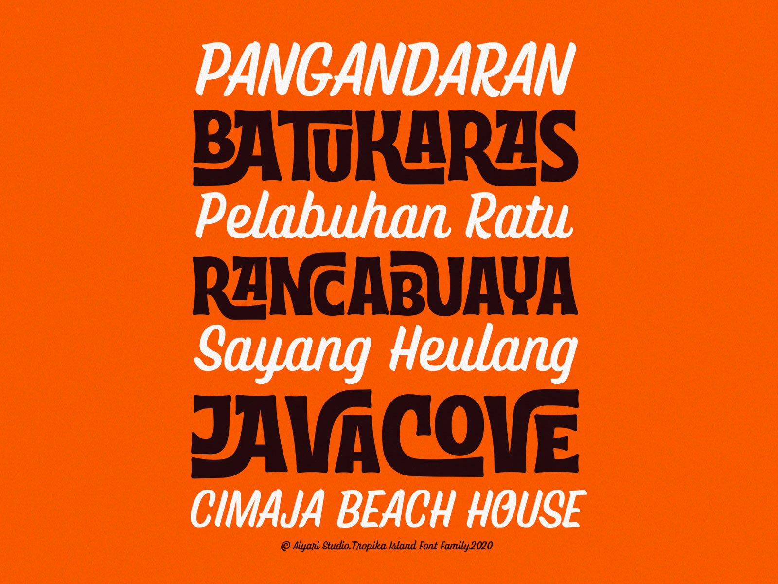 Example of Bespoke Custom Display Font