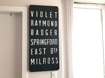 Family Streets Sign craft design gift hand lettered hand lettering hand painted home decor lettering painting sign painting