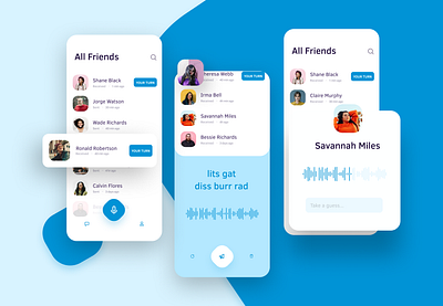 Incohearent - Party Game App Concept design game interface mobile mobile app mobile design ui