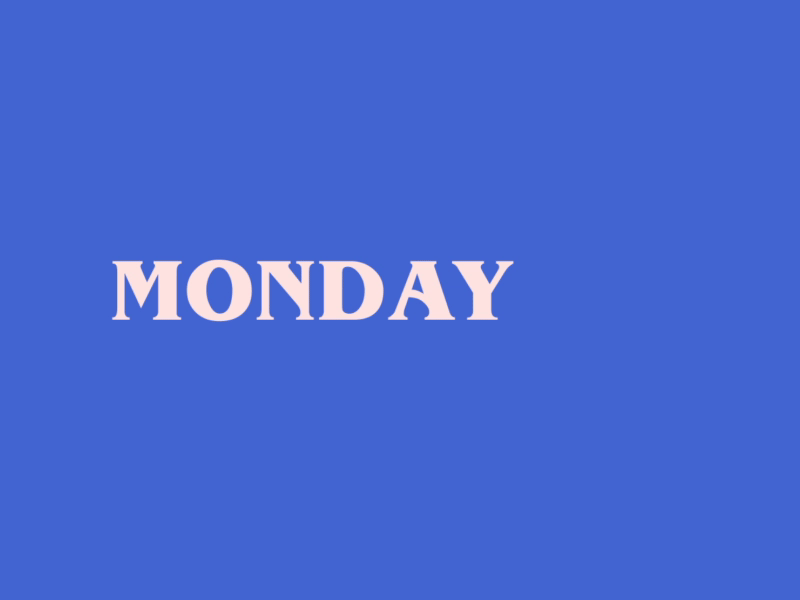 Where did the weekend go? animtion design funny gif kinetic type kinetic typography kinetictypography loop loop animation monday mondayblues motion motion animation motion design motion graphics motiongraphics typography weekend weekends weekly