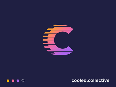 Cooled Collective | Logo Design branding branding and identity c letter c logo car car logo collective gradient identity identity branding instagram instagram page logo design mark icon symbol neon