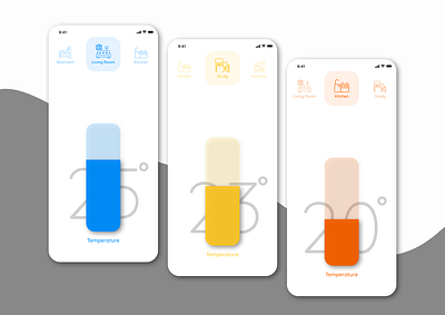 Daily UI 007 - Thermometer Settings app challenge daily ui daily ui challenge design settings temperature thermometer uidailychallenge