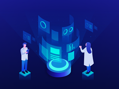 Healthcare metrics and KPIs to track and improve your services chart types charts creative data visualization design illustration scientists vector