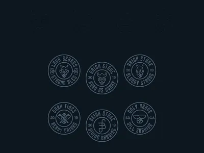 BrickStone Badges badge badgedesign badges brand identity identity logo logo design logo mark logotype mark stamp symbol