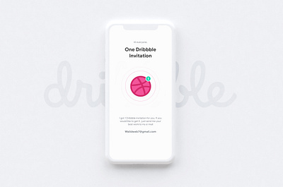 One Dribbble Invitation algeria design dribbble best shot dribbble invitation dribbble invite giveaway graphic design illustration mobile ui ui ux ux