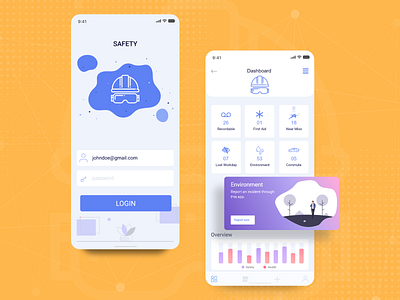 Safety Measurement App !!!!! activity app app design design environment design environmental health illustraion mobile app mobile app design safety ui ui ux