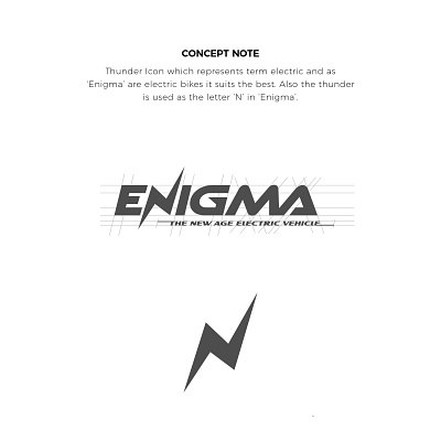 Enigma Identity Illustration branding design ebikes electric icon illustration illustrator logo minimal typography ui