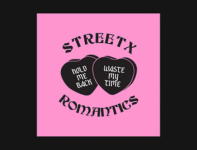 StreetX Valentines Tee branding design illlustration merch typography vector