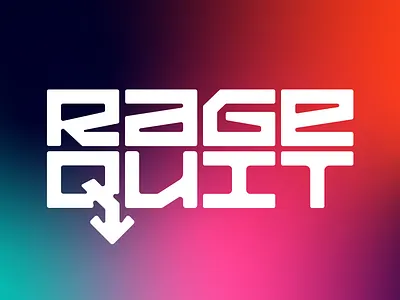Rage Quit / Identity brand brand design brand identity brandbook branding branding design design game identity identity branding identity design logo minimal rage style typography ui