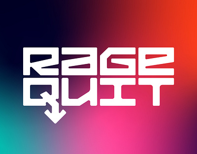 Rage Quit / Identity brand brand design brand identity brandbook branding branding design design game identity identity branding identity design logo minimal rage style typography ui