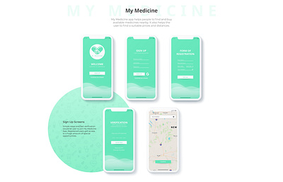 Mobile App - MyMedicine app app design black design medic medical medical app medicine medicine app mobile mobile app mobile app design mobile design register register form registration registration form shadow ui ux
