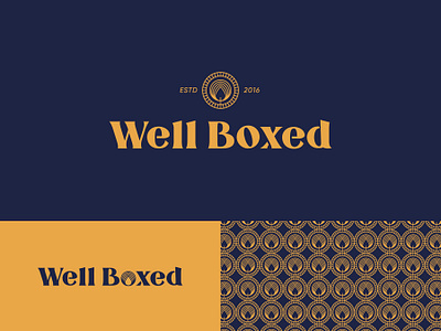 Well Boxed brand brand design brand identity branding candle candleshop design identity identity design logo logodesign logotype mark pattern typography vector