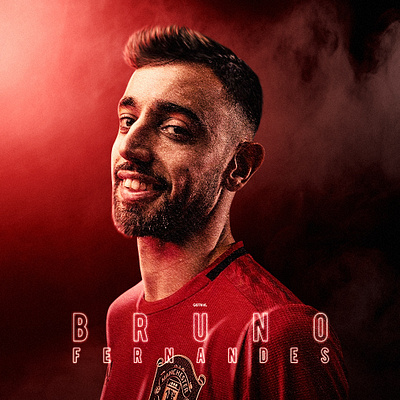 Bruno Fernandes Football Design Poster art bruno fernandes composting creative creative design digital art digital imaging football football design manchester united manutd photo manipulation photoshop photoshop art poster art poster artwork poster design retouch retouching