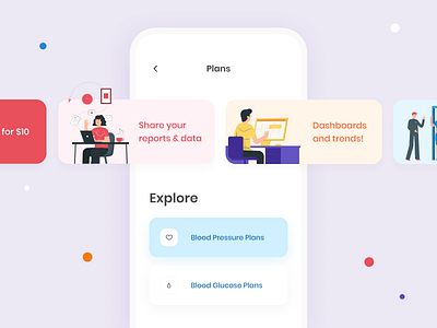 Health App Design design dribbble flat health illustration ios medical minimal mobile app modern new trending typography ui