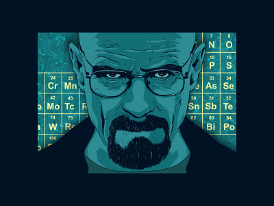 Heisenberg breaking bad bryan cranston heisenberg illustration illustration digital illustrations illustrator mondo walter white