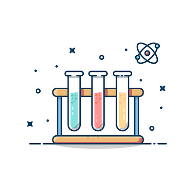 Laboratory Vector with nice color! design flat illustration laboratory logo ui ux vector