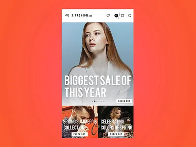 X-Fashion App 2d animation branding typography ui ux