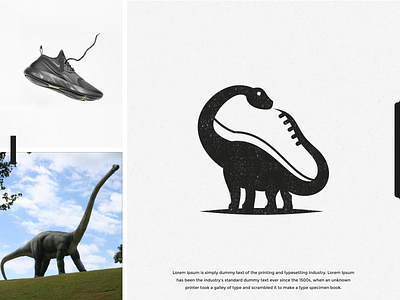 dinoshoes logo design art awesome brand brand identity brandidentity design dino dinosaur dinosaurs identity inspiration inspirations logo negative negative space negativespace shoes