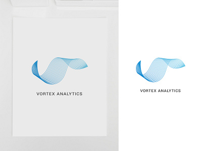 30 days logo challenge 11: Vortex Analytics 30dayslogochallenge branding design flat illustrator logo logochallenge logoconcept logocore vector