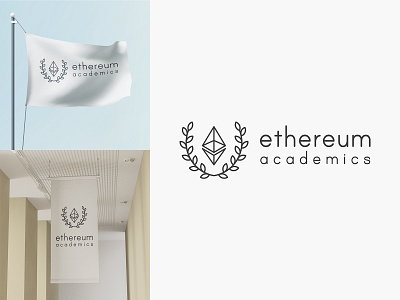 30 days logo challenge 15 - Ethereum Academics 30dayslogochallenge branding design illustrator logo logochallenge logoconcept logocore logodesign vector