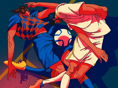 El Clásico athletico athletics barcelona derby digital art drawing editorial illustration el clasico fifa football illustration madrid soccer sports