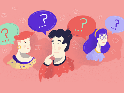 How'd they do that? confused crowd face girl head how man people question question mark woman