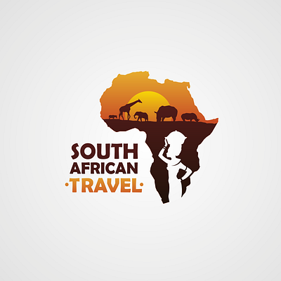 South African Travel logo vector