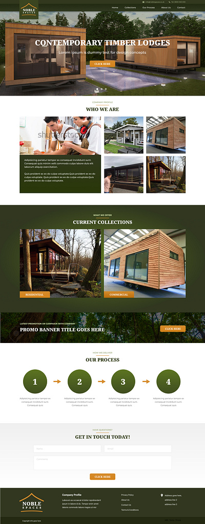Website Design - Noble Spaces webdesign website website design