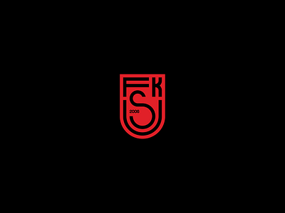 Logo design | FKS Ukmergė badge crest design football lithuania logo logo design monogram monogram logo soccer