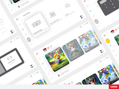 DailyUI 07 - Settings (Nintendo Switch) 2020 console dailyui design mario nintendo settings super ui