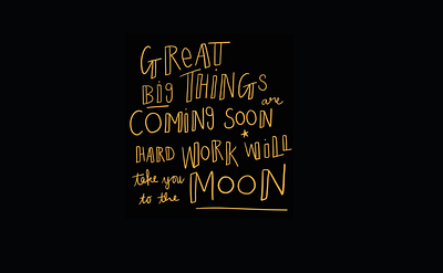 Soon Moon Soon handdrawn illustration moon rhyme type typography