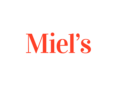 Miel's cheesecakes logotype design logotype