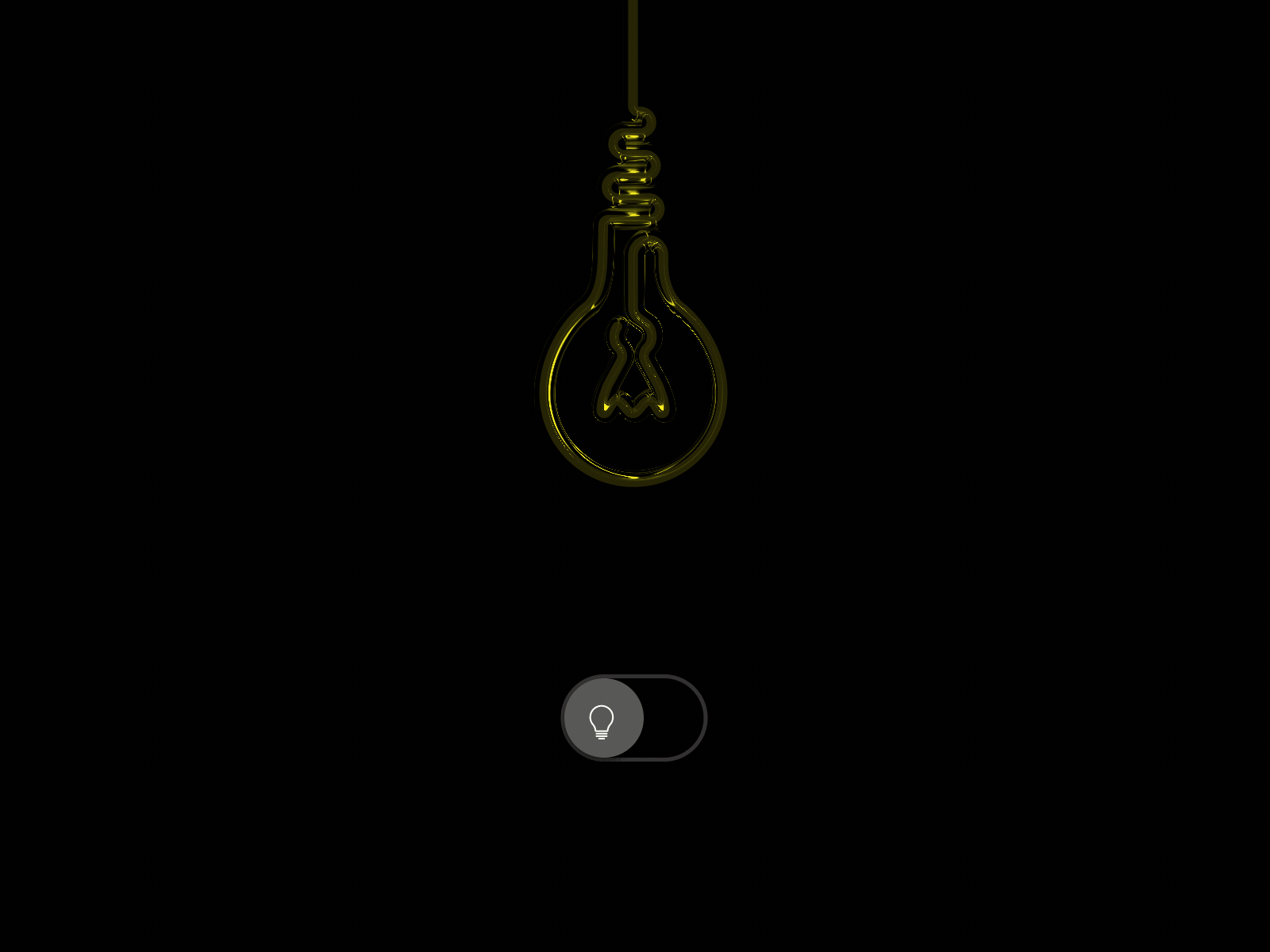 Neon Light bulb animation illustration light bulb neon neon lights switch ui animation ui design