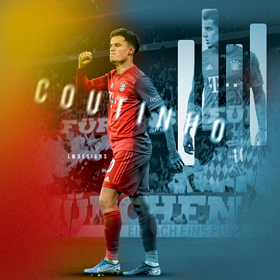 Philippe Coutinho - Bayern Munich bundesliga design fifa fifa 20 football football club football design football edit footballer gfx gfx design illustration lionel messi photoshop poster soccer edit wallpaper