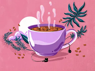 Coffee artwork design digital 2d digital art digitalillustration illustration pixel