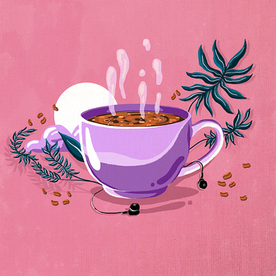 Coffee artwork design digital 2d digital art digitalillustration illustration pixel