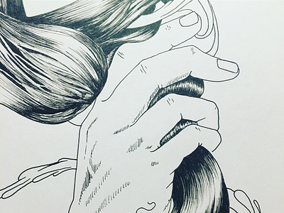Hair in hands