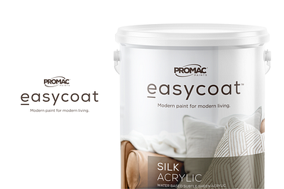 Easycoat - Paint Packaging brand identity branding design logo minimal package design packaging typography vector