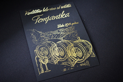 Wine Label black gold foil label labeldesign wine wine label