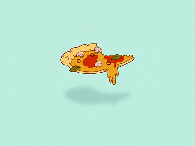 Slice of Pizza concept design digital digital painting digitalart drawing flat design illustration pizza sketch vector