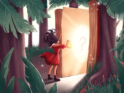 New Experience Illustration adventure artwork blog illustration book character design design process design studio digital art digital illustration digital painting forest girl character girl illustration graphic design illustration illustration art illustrations illustrator user experience design