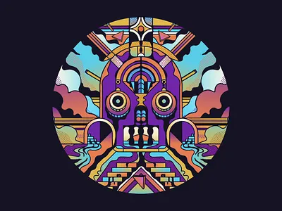 Another Dimension 3d animation bright character character design face gif gradients graphic illustration loop retro rivers texture trippy vector