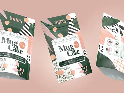 Lupaa mug cakes 3d branding branding design packaging packagingdesign