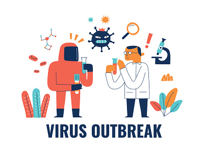 Virus Outbreak (COVID-19) Coronavirus coronavirus cough covid19 doctors fever health healthy illustration illustrations medic sick stay healthy virus virus outbreak