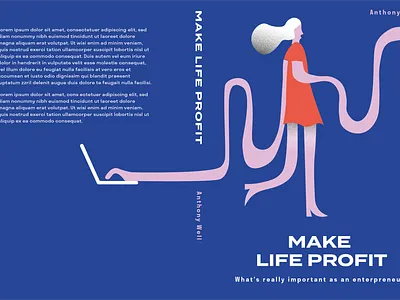 Book Cover Design book art book cover book illustration color enterpreneur flat illustration